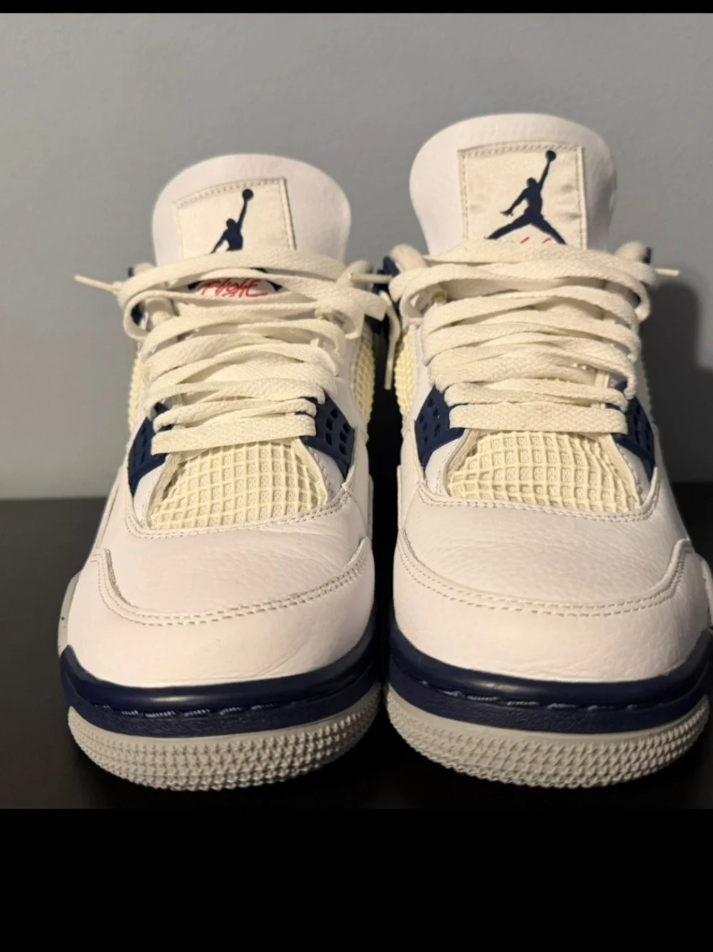Air Jordan 4 Retro - White/Obsidian Men’s Basketball Shoes